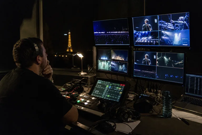 Régie vidéo et retour live pour captation concert Paris