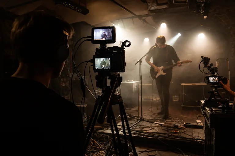 Plateau concert capté multicam pour diffusion streaming musiciens